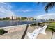 Bench view overlooking waterfront of the property at 19029 Us Highway 19 N # 5-14, Clearwater, FL 33764