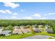 Aerial view of property showing backyard lake and perimeter at 19819 Tattnall Way, Brooksville, FL 34601