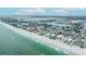 Beautiful aerial view of beachfront houses with direct access to the ocean at 2010 20Th Avenue Pkwy, Indian Rocks Beach, FL 33785