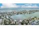 Scenic aerial view of waterfront homes near the ocean at 2010 20Th Avenue Pkwy, Indian Rocks Beach, FL 33785