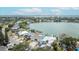 High angle view of waterfront houses, docks, and waterway in the lovely bayside community at 2010 20Th Avenue Pkwy, Indian Rocks Beach, FL 33785