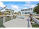 Waterfront dock with chairs offering gorgeous views of the river, houses, and sunny skies at 2010 20Th Avenue Pkwy, Indian Rocks Beach, FL 33785