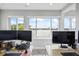 Home office setup with multiple monitors and a view of the water at 2010 20Th Avenue Pkwy, Indian Rocks Beach, FL 33785