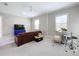 Bonus room featuring hardwood floors, neutral colored walls, and lots of natural light at 2890 Alexandria Marie Ln, Lutz, FL 33559