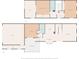 Detailed floor plan showcasing the layout of both floors, including rooms, kitchen, bathrooms, and garage at 4463 Vieux Carre Cir, Tampa, FL 33613
