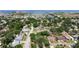 Aerial perspective of a suburban community near the bay, featuring well-spaced homes and mature landscaping at 4609 S Shamrock Rd, Tampa, FL 33611