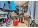 Walk-in closet with custom shelving and organization system for clothes and shoes at 465 Holly Hill Rd, Oldsmar, FL 34677