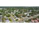 Real estate aerial view of neighborhood showing the property location in a residential area at 4735 W Leila Ave, Tampa, FL 33616