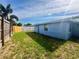 Backyard featuring a grassy area and a wooden fence at 4836 Daphne St, New Port Richey, FL 34652