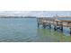 Water view from wooden dock with railings and view of neighborhood at 4900 Brittany S Dr # 613, St Petersburg, FL 33715