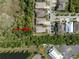 Aerial view of the home located with mature landscaping near wooded preserve at 5102 Coastal Scene Dr, Apollo Beach, FL 33572