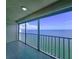 Condo balcony with clear ocean view at 6060 Shore S Blvd # 903, Gulfport, FL 33707