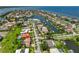 Aerial view of neighborhood with waterfront properties at 6468 Rubia Cir, Apollo Beach, FL 33572