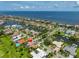 Stunning aerial view of waterfront homes, docks and access to the open ocean on a sunny day at 6468 Rubia Cir, Apollo Beach, FL 33572