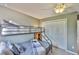 A bedroom featuring a bunk bed and closet with double doors at 6468 Rubia Cir, Apollo Beach, FL 33572