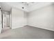 Empty bedroom with ceiling fan and carpet flooring at 807 Callista Cay Loop, Tarpon Springs, FL 34689