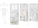 Detailed floor plan of a 3 bedroom + 2 1/2 bathroom residence at 1028 Sunset Point Rd # R4, Clearwater, FL 33755