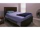 Simple bedroom with a bed frame and minimal decorations at 10431 Alcon Blue Dr, Riverview, FL 33578
