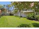 Expansive green backyard featuring lush lawn and landscaping with trees at 1156 2Nd S Ave, Tierra Verde, FL 33715