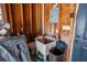 Garage/utility sink featuring storage, fan and open door at 2723 8Th N Ave, St Petersburg, FL 33713