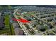 An aerial view showcases the Touchstone community layout and amenities at 4023 Wild Senna Blvd, Tampa, FL 33619