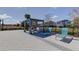 Outdoor cabana area with seating in community at 4023 Wild Senna Blvd, Tampa, FL 33619