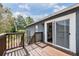 Inviting wood deck provides the perfect outdoor living space with sliding glass door access at 4205 N Suwanee Ave, Tampa, FL 33603