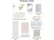 Bathroom finish selections for primary suite, including cabinets, countertops, tile and fixtures at 4208 W Vasconia St, Tampa, FL 33629