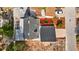 Aerial view of the house with a well manicured backyard at 7318 Bellows Falls Ln, Hudson, FL 34667