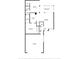 Detailed floor plan showcasing the layout of the first floor with measurements of each room at 7318 Bellows Falls Ln, Hudson, FL 34667