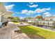 Beautiful backyard with dock, boat lift, and waterfront views at 9485 Treasure Ne Ln, St Petersburg, FL 33702