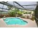 Private screened-in pool area with lush landscaping, offering a serene outdoor escape at 11821 Easthampton Dr, Tampa, FL 33626