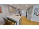 Modern kitchen featuring stainless steel appliances, quartz countertops, and stylish gray cabinetry at 1200 47Th St N, St Petersburg, FL 33713