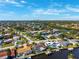 Panoramic aerial captures the essence of waterfront living near the city, offering serene beauty and convenience at 1399 49Th Ne Ave, St Petersburg, FL 33703