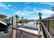Dockside view showcasing a fish cleaning station with waterfront access and scenic views at 1399 49Th Ne Ave, St Petersburg, FL 33703