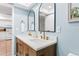 Stylish bathroom featuring dual sinks, modern fixtures, and bright lighting for a spa-like experience at 17500 Gulf Blvd # 407, Redington Shores, FL 33708