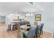 Bright dining area with seating for six and open floor plan at 17500 Gulf Blvd # 407, Redington Shores, FL 33708