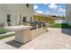 Outdoor kitchen including grill and counter for cooking and food prep at 17500 Gulf Blvd # 407, Redington Shores, FL 33708
