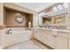 Elegant bathroom with double sink vanity and soaking tub at 1931 Kentucky Ne Ave, St Petersburg, FL 33703