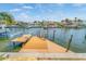 Waterfront view showcasing the canal and boat docks from the home's outdoor area at 1931 Kentucky Ne Ave, St Petersburg, FL 33703