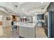 Large kitchen with a center island, modern appliances, and an open layout at 200 Skiff Pt # 202, Clearwater Beach, FL 33767