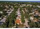 A scenic view of the neighborhood with tree-lined streets and various houses, with blue skies above at 3041 Oak View Dr, Palm Harbor, FL 34684