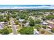 Aerial view of a residential street, showcasing the neighborhood's layout and mature trees at 3271 36Th N St, St Petersburg, FL 33713
