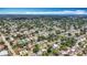 Wide aerial shot of a neighborhood displaying the mix of housing styles and mature tree coverage at 3271 36Th N St, St Petersburg, FL 33713