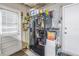 A well-stocked kitchen with a black refrigerator and lots of storage space at 4806 Country Hills Dr, Tampa, FL 33624