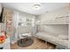 A bedroom with bunkbeds, natural light, and matching heart artwork at 512 Flame Tree Dr, Apollo Beach, FL 33572