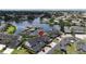 A view showing the backs of waterfront condos with boat docks on a sunny day at 644 Yardarm Dr # 22, Apollo Beach, FL 33572