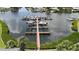Aerial view of private boat dock with multiple boat slips for residents at 644 Yardarm Dr # 22, Apollo Beach, FL 33572