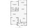 Detailed floor plan showcasing layout with dimensions for the primary bedroom, living room, kitchen, and bathroom at 644 Yardarm Dr # 22, Apollo Beach, FL 33572