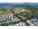 Aerial view of the property location near Tampa Bay with access to waterfront activities at 6520 Simone Shores Cir, Apollo Beach, FL 33572